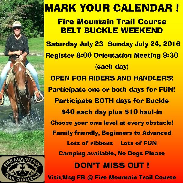 2016 BELT BUCKLE WEEKEND save date