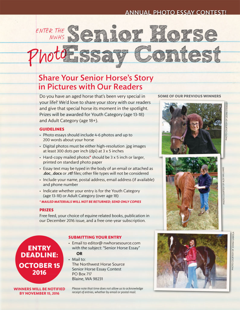 Senior Horse Photo Essay Contest 2016