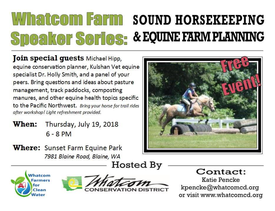 Free Workshop Sound Horsekeeping; Equine Farm Planning